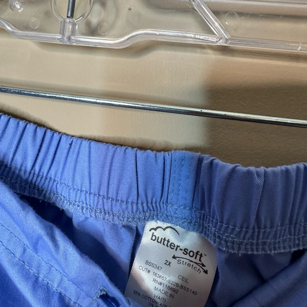 Butter Soft Blue Scrub Pants - Picture 3 of 3